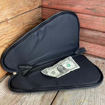 Large Pistol Case - Cowhide w/-Large Pistol Case-Western-Cowhide-Bags-Handmade-Products-Gifts-Dancing Cactus Designs
