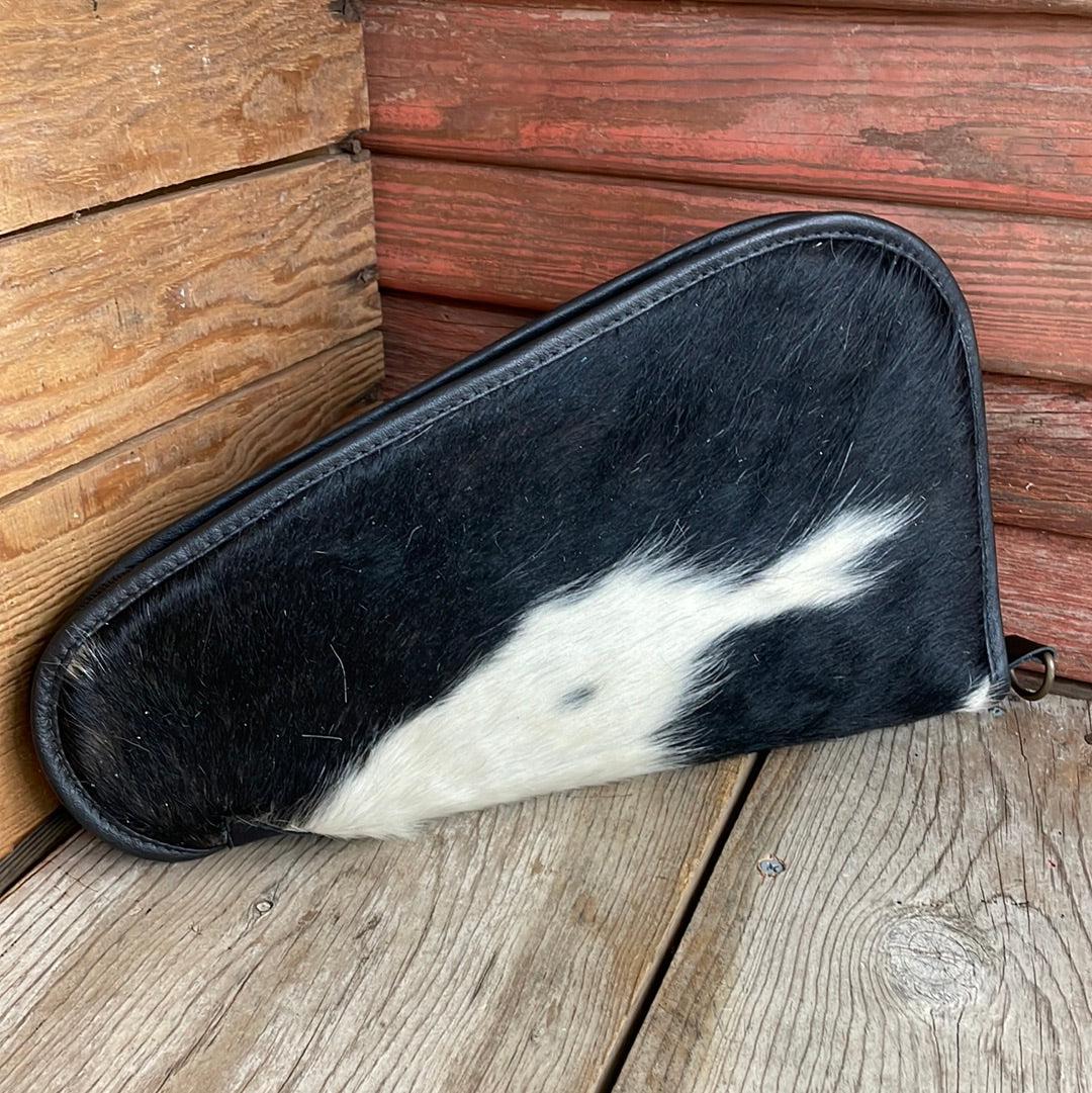 Large Pistol Case - Cowhide w/-Large Pistol Case-Western-Cowhide-Bags-Handmade-Products-Gifts-Dancing Cactus Designs