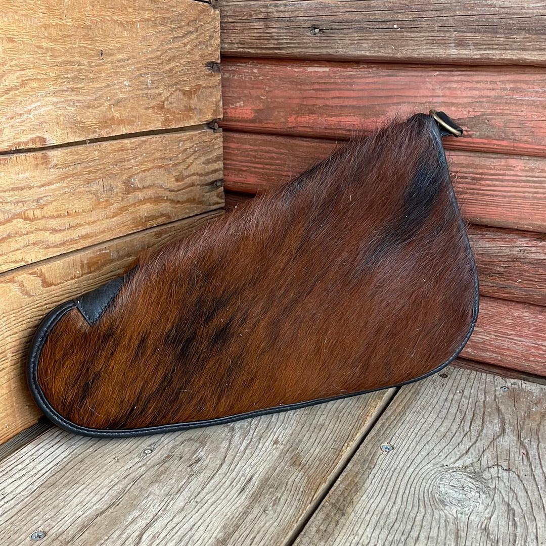 Large Pistol Case - Cowhide w/-Large Pistol Case-Western-Cowhide-Bags-Handmade-Products-Gifts-Dancing Cactus Designs