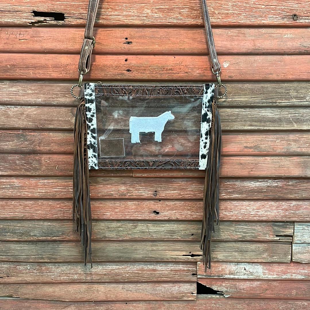 Loretta - Brindle w/ Cowboy Tool-Loretta-Western-Cowhide-Bags-Handmade-Products-Gifts-Dancing Cactus Designs