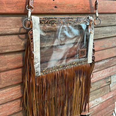 Loretta - Brindle w/ Wyoming Tool-Loretta-Western-Cowhide-Bags-Handmade-Products-Gifts-Dancing Cactus Designs
