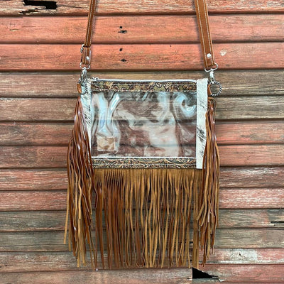 Loretta - Brindle w/ Wyoming Tool-Loretta-Western-Cowhide-Bags-Handmade-Products-Gifts-Dancing Cactus Designs