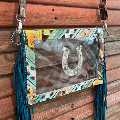 Loretta - Longhorn w/ Aurora Navajo-Loretta-Western-Cowhide-Bags-Handmade-Products-Gifts-Dancing Cactus Designs