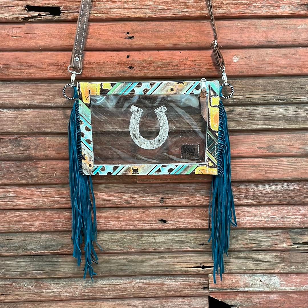 Loretta - Longhorn w/ Aurora Navajo-Loretta-Western-Cowhide-Bags-Handmade-Products-Gifts-Dancing Cactus Designs