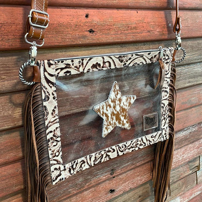 Loretta - Longhorn w/ Ivory Tool-Loretta-Western-Cowhide-Bags-Handmade-Products-Gifts-Dancing Cactus Designs
