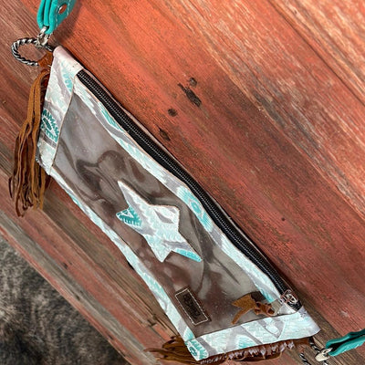Loretta - No Hide w/ Turquoise Sand Aztec-Loretta-Western-Cowhide-Bags-Handmade-Products-Gifts-Dancing Cactus Designs