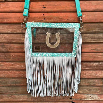 Loretta - No Hide w/ Turquoise Sand Tool-Loretta-Western-Cowhide-Bags-Handmade-Products-Gifts-Dancing Cactus Designs