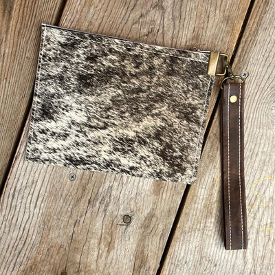 Make-up bag - Brindle w/ Encanto Navajo-Make-up bag-Western-Cowhide-Bags-Handmade-Products-Gifts-Dancing Cactus Designs