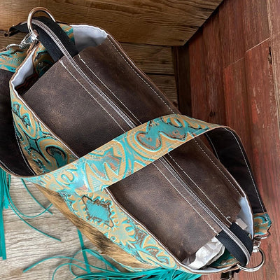 Maren - Brindle w/ Agave Laredo-Maren-Western-Cowhide-Bags-Handmade-Products-Gifts-Dancing Cactus Designs