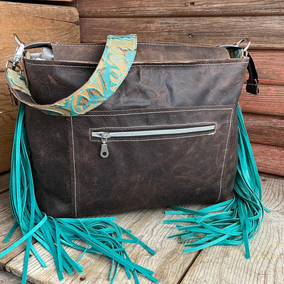 Maren - Brindle w/ Agave Laredo-Maren-Western-Cowhide-Bags-Handmade-Products-Gifts-Dancing Cactus Designs