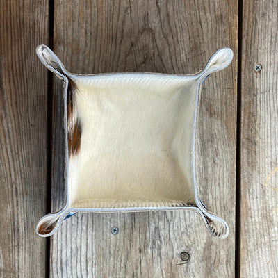 Mini Tray - Tricolor w/ Tucson Sundown Navajo-Mini Tray-Western-Cowhide-Bags-Handmade-Products-Gifts-Dancing Cactus Designs