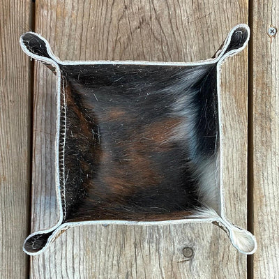 Mini Tray - Tricolor w/ Wyoming Tool-Mini Tray-Western-Cowhide-Bags-Handmade-Products-Gifts-Dancing Cactus Designs