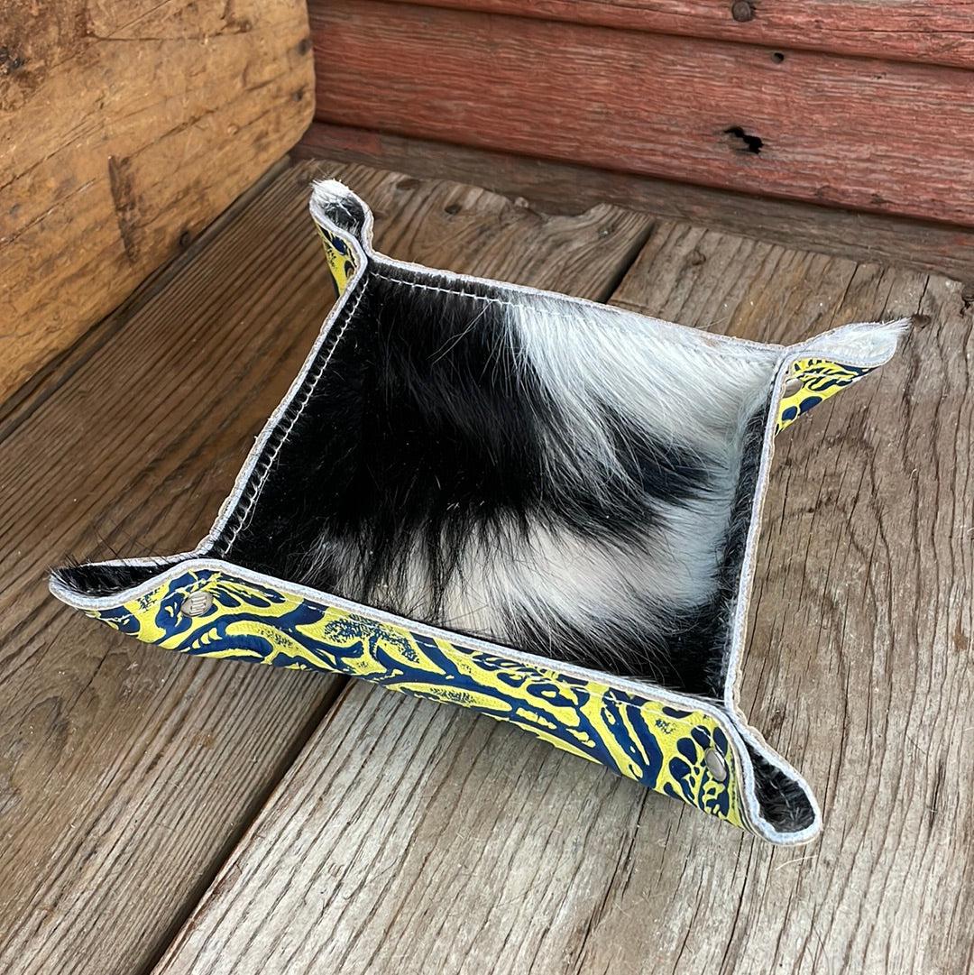 Mini Tray - Tricolor w/ Yellowstone River Tool-Mini Tray-Western-Cowhide-Bags-Handmade-Products-Gifts-Dancing Cactus Designs