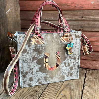 Minnie Pearl - Oil Spot w/ Summit Fire Navajo-Minnie Pearl-Western-Cowhide-Bags-Handmade-Products-Gifts-Dancing Cactus Designs