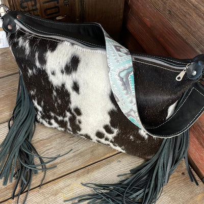 Oakley - Black & White w/ Blank Slate-Oakley-Western-Cowhide-Bags-Handmade-Products-Gifts-Dancing Cactus Designs