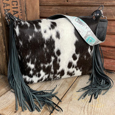 Oakley - Black & White w/ Blank Slate-Oakley-Western-Cowhide-Bags-Handmade-Products-Gifts-Dancing Cactus Designs