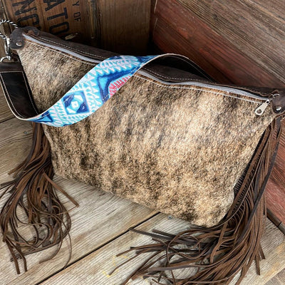 Oakley - Brindle w/ Blank Slate-Oakley-Western-Cowhide-Bags-Handmade-Products-Gifts-Dancing Cactus Designs