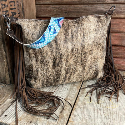 Oakley - Brindle w/ Blank Slate-Oakley-Western-Cowhide-Bags-Handmade-Products-Gifts-Dancing Cactus Designs