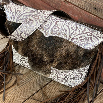 Oakley - Brindle w/ Twilight Tool-Oakley-Western-Cowhide-Bags-Handmade-Products-Gifts-Dancing Cactus Designs