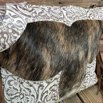 Oakley - Brindle w/ Twilight Tool-Oakley-Western-Cowhide-Bags-Handmade-Products-Gifts-Dancing Cactus Designs