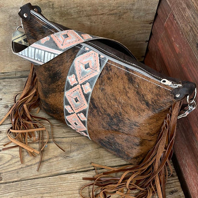 Oakley - Red Brindle w/ Adobe Navajo-Oakley-Western-Cowhide-Bags-Handmade-Products-Gifts-Dancing Cactus Designs