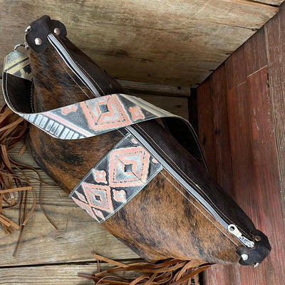 Oakley - Red Brindle w/ Adobe Navajo-Oakley-Western-Cowhide-Bags-Handmade-Products-Gifts-Dancing Cactus Designs