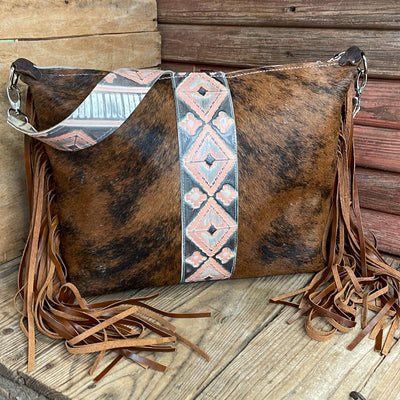 Oakley - Red Brindle w/ Adobe Navajo-Oakley-Western-Cowhide-Bags-Handmade-Products-Gifts-Dancing Cactus Designs