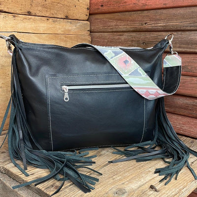 Oakley - Tricolor w/ Watermelon Wine-Oakley-Western-Cowhide-Bags-Handmade-Products-Gifts-Dancing Cactus Designs