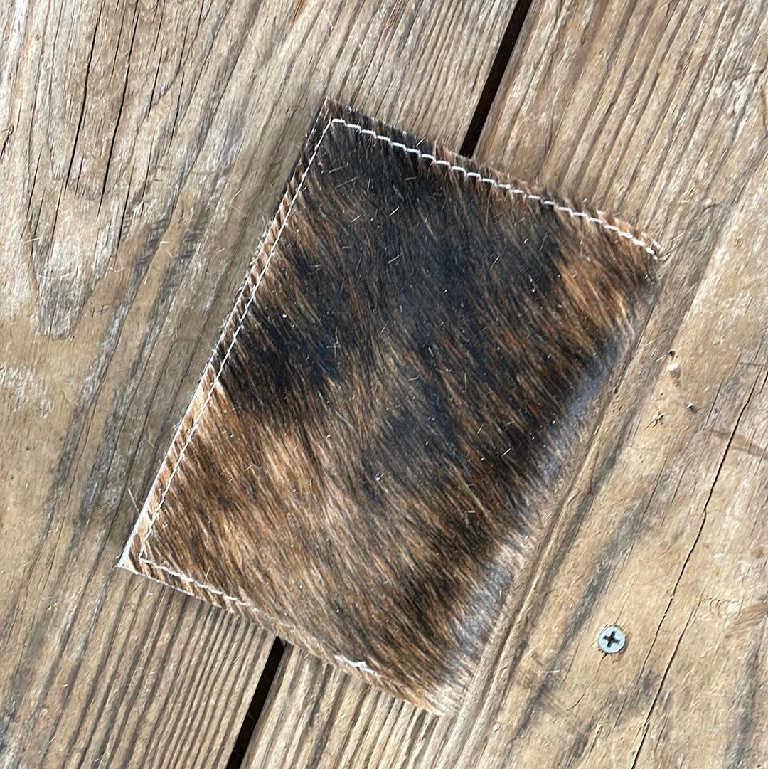 Passport Cover - Brindle w/ Wildflower-Passport Cover-Western-Cowhide-Bags-Handmade-Products-Gifts-Dancing Cactus Designs