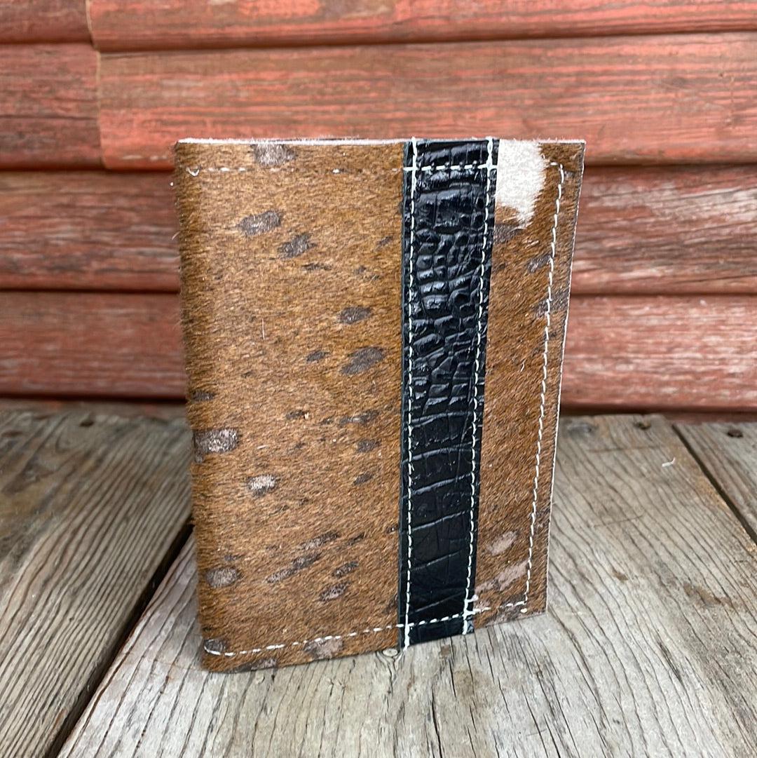 Passport Cover - C&W Acid w/ Black Croc-Passport Cover-Western-Cowhide-Bags-Handmade-Products-Gifts-Dancing Cactus Designs