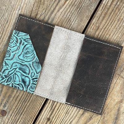 Passport Cover - Leopard w/ Geode Roses-Passport Cover-Western-Cowhide-Bags-Handmade-Products-Gifts-Dancing Cactus Designs