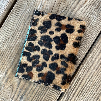 Passport Cover - Leopard w/ Geode Roses-Passport Cover-Western-Cowhide-Bags-Handmade-Products-Gifts-Dancing Cactus Designs