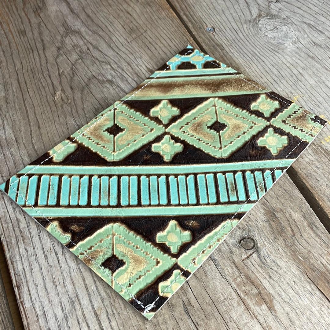 Passport Cover - No Hide w/ Sage Navajo-Passport Cover-Western-Cowhide-Bags-Handmade-Products-Gifts-Dancing Cactus Designs