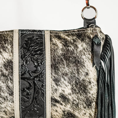 Patsy - Black & White w/ Onyx Tool-Patsy-Western-Cowhide-Bags-Handmade-Products-Gifts-Dancing Cactus Designs