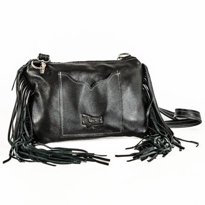 Patsy - Black & White w/ Onyx Tool-Patsy-Western-Cowhide-Bags-Handmade-Products-Gifts-Dancing Cactus Designs