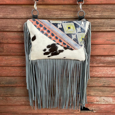 Patsy - Black & White w/ Teton Sunset-Patsy-Western-Cowhide-Bags-Handmade-Products-Gifts-Dancing Cactus Designs