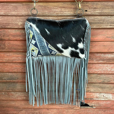 Patsy - Black & White w/ Teton Sunset-Patsy-Western-Cowhide-Bags-Handmade-Products-Gifts-Dancing Cactus Designs