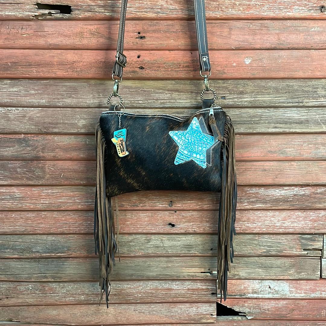 Patsy - Brindle w/ Glacier Park Croc Star-Patsy-Western-Cowhide-Bags-Handmade-Products-Gifts-Dancing Cactus Designs