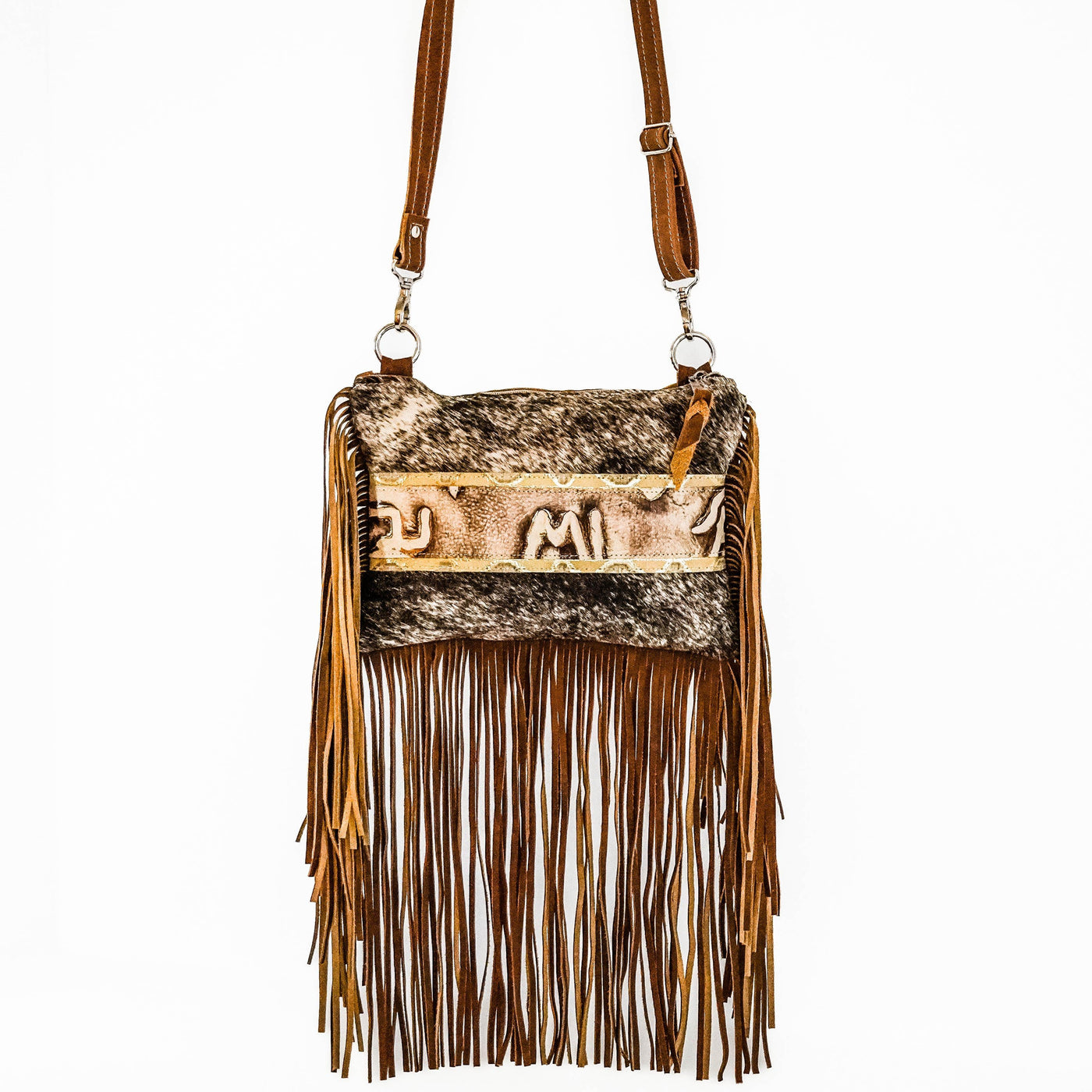 Patsy - Brindle w/ Ivory Brands-Patsy-Western-Cowhide-Bags-Handmade-Products-Gifts-Dancing Cactus Designs