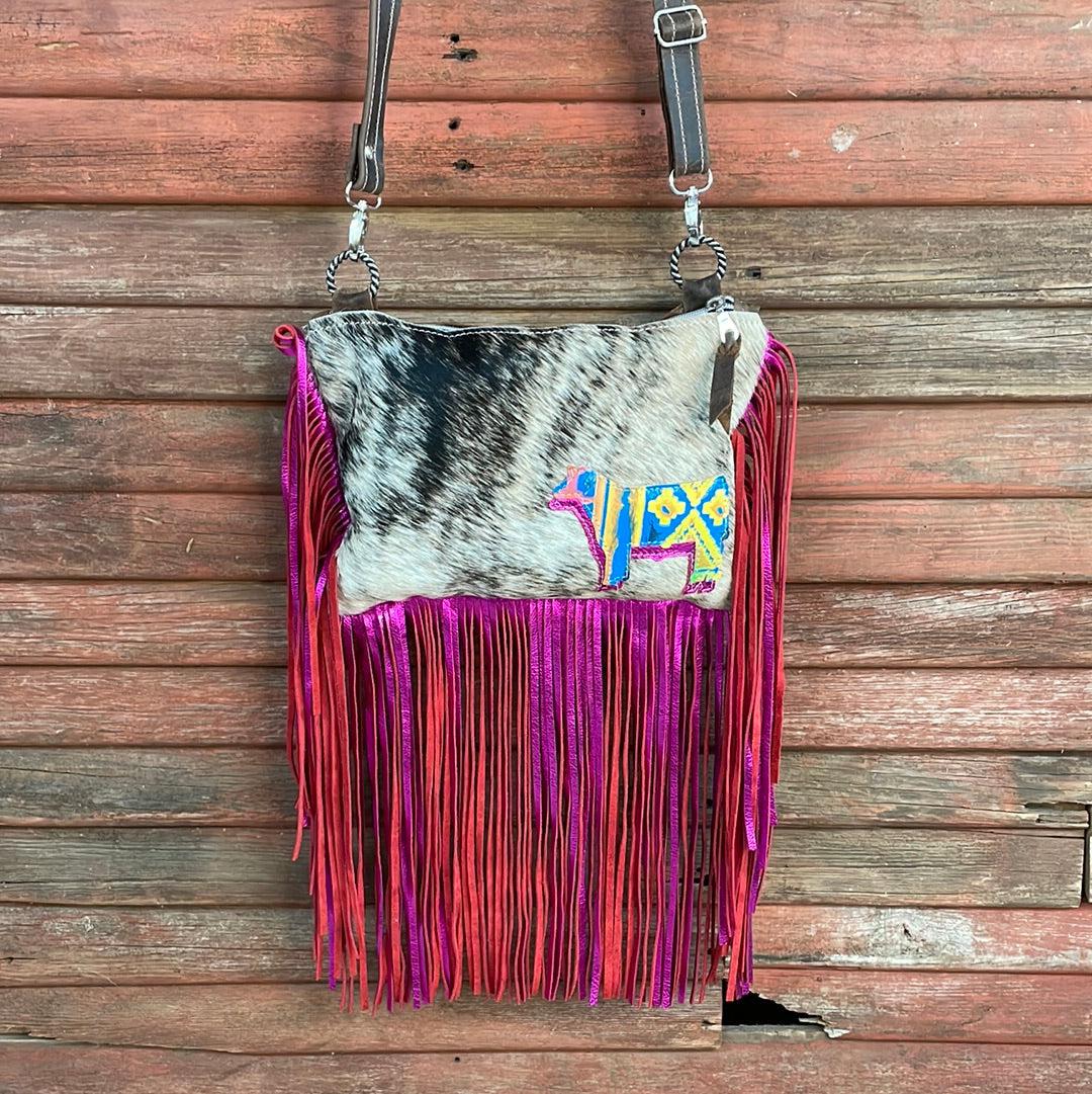 Patsy - Brindle w/ Neon Trip Navajo-Patsy-Western-Cowhide-Bags-Handmade-Products-Gifts-Dancing Cactus Designs