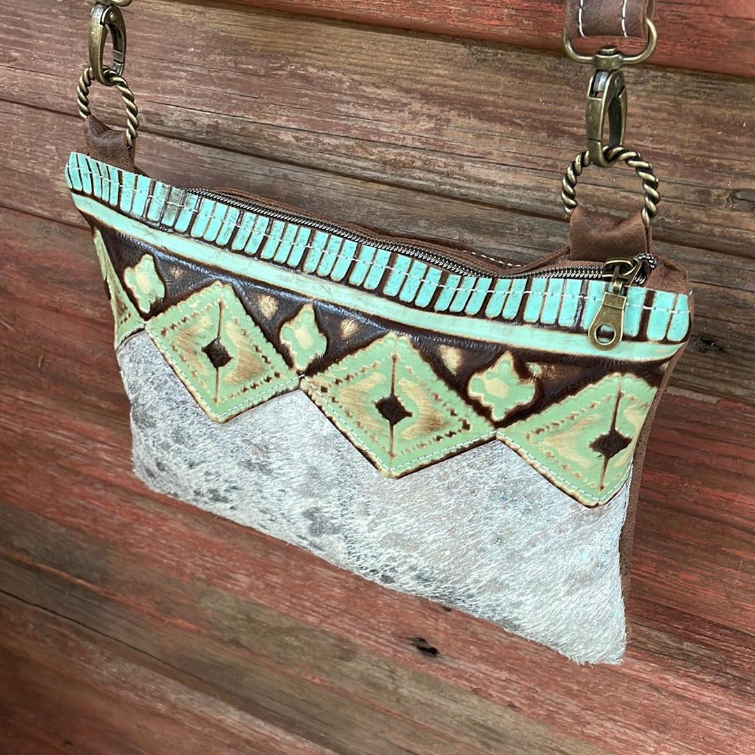 Patsy - Holographic w/ Sage Navajo-Patsy-Western-Cowhide-Bags-Handmade-Products-Gifts-Dancing Cactus Designs