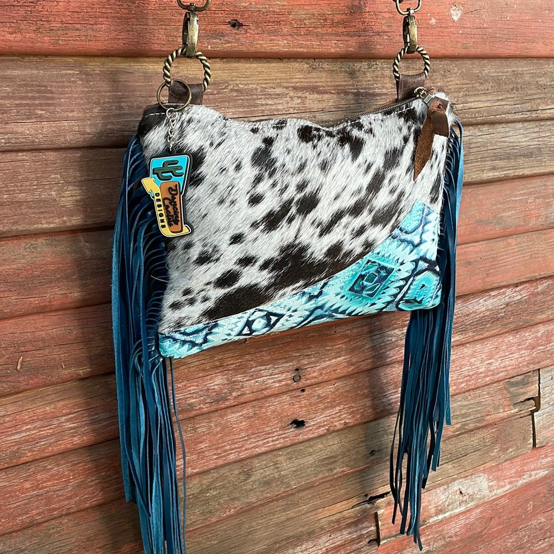Patsy - Longhorn w/ Glacier Park Aztec-Patsy-Western-Cowhide-Bags-Handmade-Products-Gifts-Dancing Cactus Designs