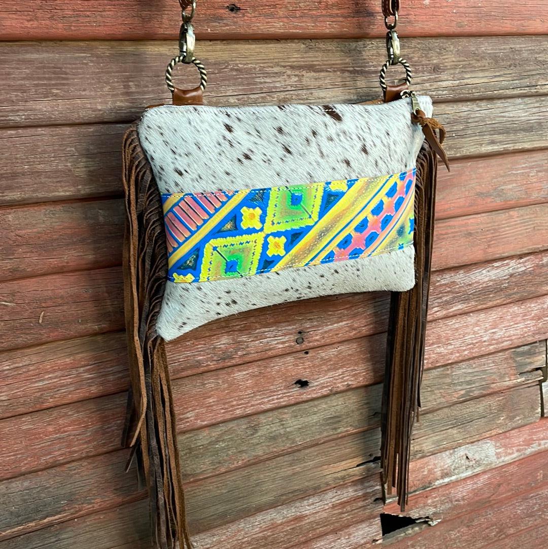 Patsy - Longhorn w/ Neon Trip Navajo-Patsy-Western-Cowhide-Bags-Handmade-Products-Gifts-Dancing Cactus Designs