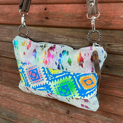 Patsy - Rainbow w/ Neon Trip Aztec-Patsy-Western-Cowhide-Bags-Handmade-Products-Gifts-Dancing Cactus Designs