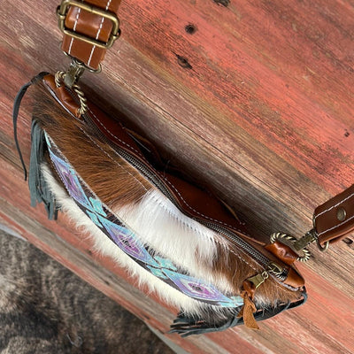 Patsy - Tricolor w/ 90's Party Navajo-Patsy-Western-Cowhide-Bags-Handmade-Products-Gifts-Dancing Cactus Designs