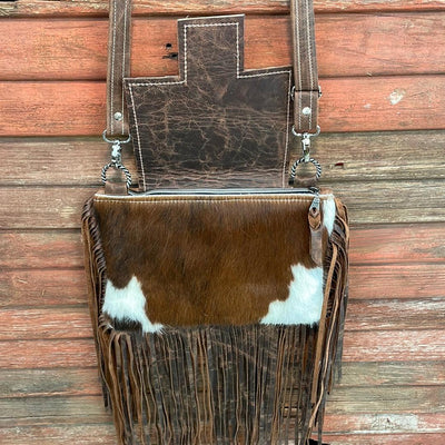 Patsy - Tricolor w/ Glacier Park Aztec Flap-Patsy-Western-Cowhide-Bags-Handmade-Products-Gifts-Dancing Cactus Designs