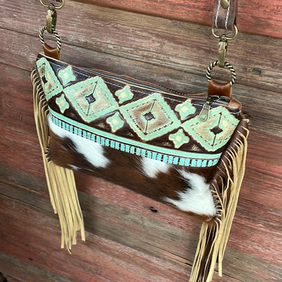 Patsy - Tricolor w/ Sage Navajo-Patsy-Western-Cowhide-Bags-Handmade-Products-Gifts-Dancing Cactus Designs