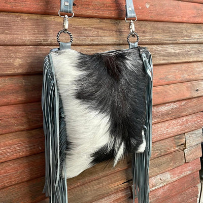 Shania - Black & White w/ Blank Slate-Shania-Western-Cowhide-Bags-Handmade-Products-Gifts-Dancing Cactus Designs