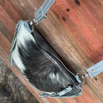 Shania - Black & White w/ Blank Slate-Shania-Western-Cowhide-Bags-Handmade-Products-Gifts-Dancing Cactus Designs