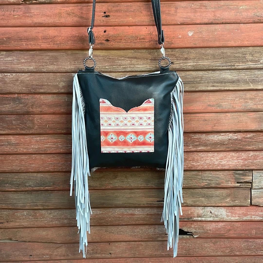 Shania - Black & White w/ Blank Slate-Shania-Western-Cowhide-Bags-Handmade-Products-Gifts-Dancing Cactus Designs